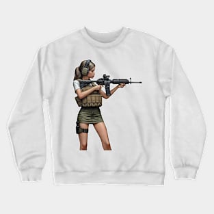 Tactical Girl Crewneck Sweatshirt